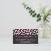 Monogram Dalmatian Black en Pink Visitekaartje (Staand voorkant)