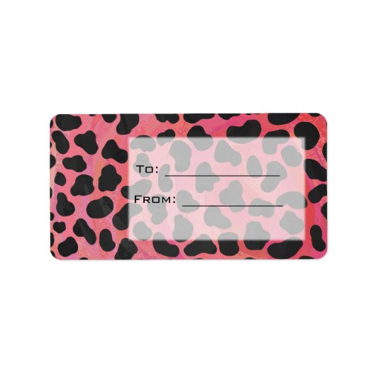 Monogram Dalmatian Black en Red Etiket (Voorkant)