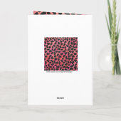 Monogram Dalmatian Black en Red Kaart (Achterkant)