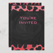 Monogram Dalmatian Black en Red Kaart (Voorkant / Achterkant)