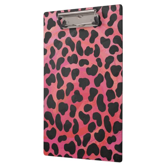 Monogram Dalmatian Black en Red Klembord (Links)