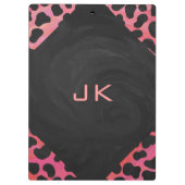 Monogram Dalmatian Black en Red Klembord (Achterkant)