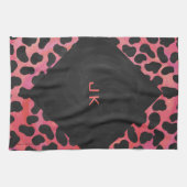 Monogram Dalmatian Black en Red Theedoek (Horizontaal)