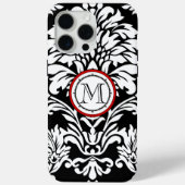Monogram Damask Patroontelefoon Case-Mate iPhone Case (Achterkant)