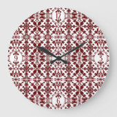 Monogram  damast grote klok (Voorkant)