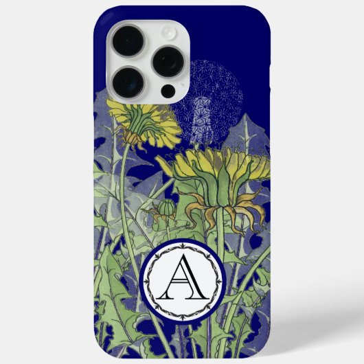 Monogram  Dandilionbloem Case-Mate iPhone Case (Achterkant)
