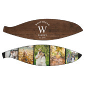 Monogram Dark Wood 5 Foto Collage Basketbal (Panelen)