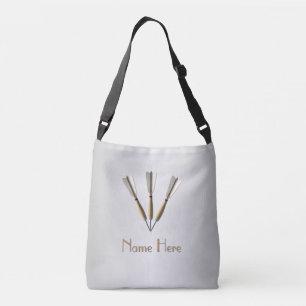 Monogram Darts Design Zilver Crossbody Tas