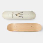 Monogram Darts Ontwerp Skateboard (Horizontaal)