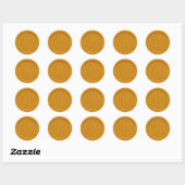 Monogram Datum Antiek Botanische bladeren Gouden z Ronde Sticker (Vel)