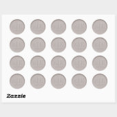 Monogram Datum Clay Wax Seal Sticker (Vel)