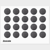 Monogram Datum Zwarte Waszegel Sticker (Vel)