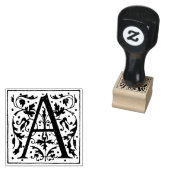 Monogram  decoratieve letter A Rubberstempel (Gestempeld)