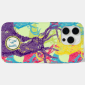Monogram Deer Art Nouveau Forest iphone Case-Mate iPhone Case (Achterkant (horizontaal))