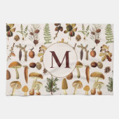 Monogram  dennenbos schatten patroon theedoek (Horizontaal)