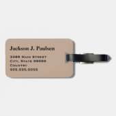 Monogram Desert Militaire Camo Camouflage Cirkel Bagagelabel (Achterkant horizontaal)