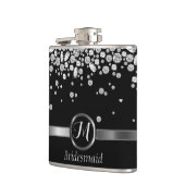 Monogram Diamond - Bridesmaid Heupfles (Links)