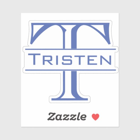 Monogram die op maat gesneden Aangepaste sticker (Vel)