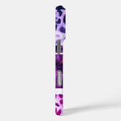 Monogram dierenprint luipaard roze paarse girly Case-Mate iPhone case (Achterkant / Rechts)