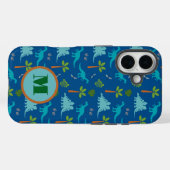 Monogram Dinosaur iPhone / coque ipad (Verso (horizontal))