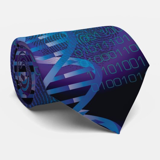 Monogram DNA Fingerprint Medical Science Stropdas (Opgerold)
