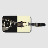 Monogram Doberman Pincher Classic Bagagelabel (Voorkant (horizontaal))