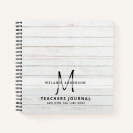 Monogram Docenten Bedankt Eind van het Jaar Cadeau Notitieboek