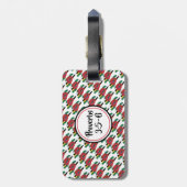  monogram DOMINICA FLAG Bagagelabel (Achterkant verticaal)