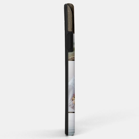 Monogram donker hout look 5 foto Case-Mate iPhone case (Achterkant/rechts)