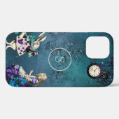 Monogram  Donkerblauwe Alice in Wonderland Case-Mate iPhone Case (Achterkant (horizontaal))