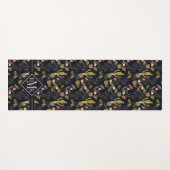 Monogram | Donkere zomernachtpatroon Yogamat (Voorkant (horizontaal))