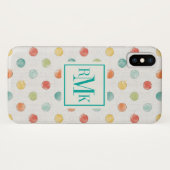 Monogram | Doordacht Butterflies Stap Case-Mate iPhone Case (Achterkant (horizontaal))
