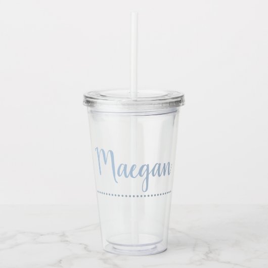 MONOGRAM DOTTED Tumbler Acryl Drinkbeker (Voorkant)