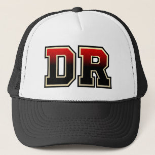Monogram 'DR'-initialen Trucker Pet
