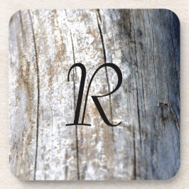 Monogram Driftwood Onderzetter