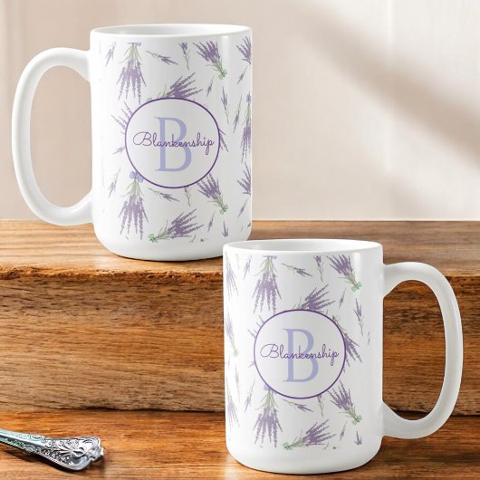 Monogram droge wasfluitjes koffiemok