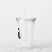 Monogram drum Silver Acryl Drinkbeker (Links)