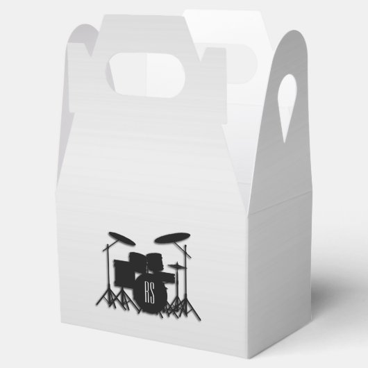 Monogram drum Silver Bedankdoosjes (Geopend)