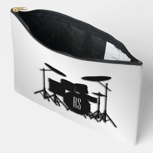 Monogram drum Silver Etui (Open)