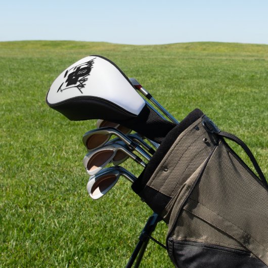 Monogram drum Silver Golfheadcover (Insitu)