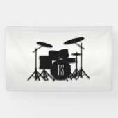 Monogram drum Silver Spandoek (Horizontaal)