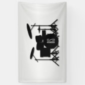 Monogram drum Silver Spandoek (Verticaal)