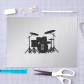 Monogram drum Silver Tissuepapier (Craft)