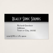 Monogram drum Silver Visitekaartje (Achterkant)