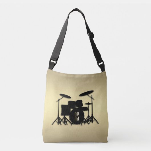 Monogram drumset Gold Crossbody Tas (Voorkant)