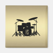 Monogram drumset Gold Magneet (Voorkant)