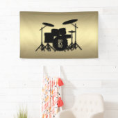 Monogram drumset Gold Spandoek (Insitu)