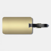 Monogram Drumstel Goud Bagagelabel (Achterkant horizontaal)