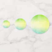 Monogram drumstel groen confetti (Achterkanten)