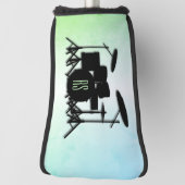 Monogram drumstel groen golfheadcover (Draai 90)